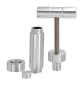 Preview: Aluminium Pollenpresse mit Drehgriff 112mm